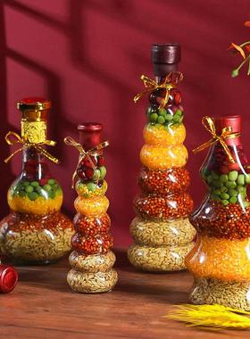 五谷丰登杂粮摆件搬家仪式用品新房子布置新居入宅乔迁之喜装饰品