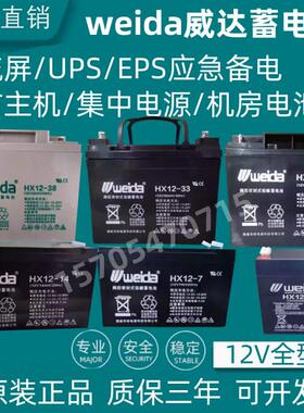 Weida威达蓄电池6-FM/HX12-65 12V7A12A17A24A33A38A40A100A150AH