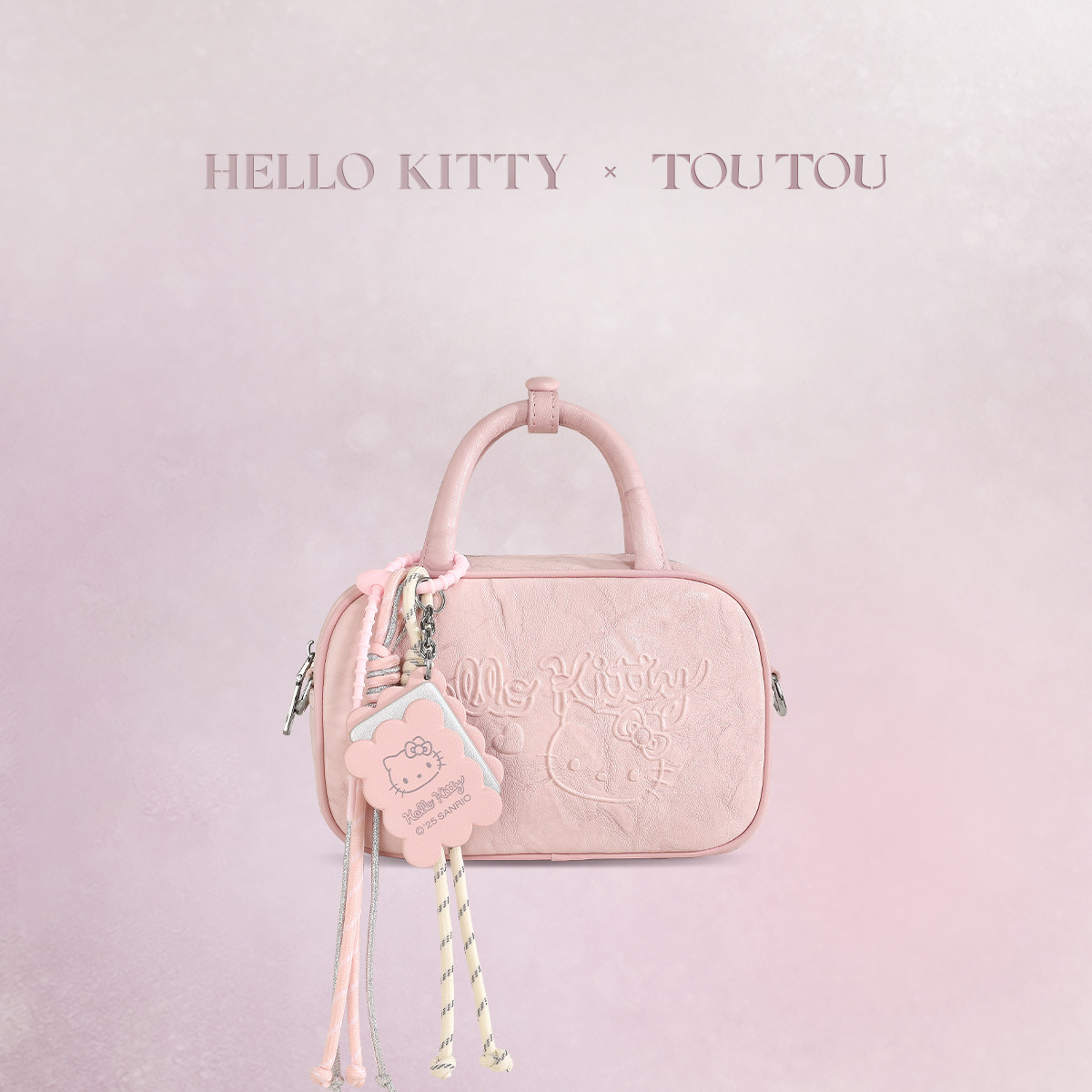 TOUTOUhellokitty三丽鸥联名包包保龄球包女童儿童粉色手提斜挎包
