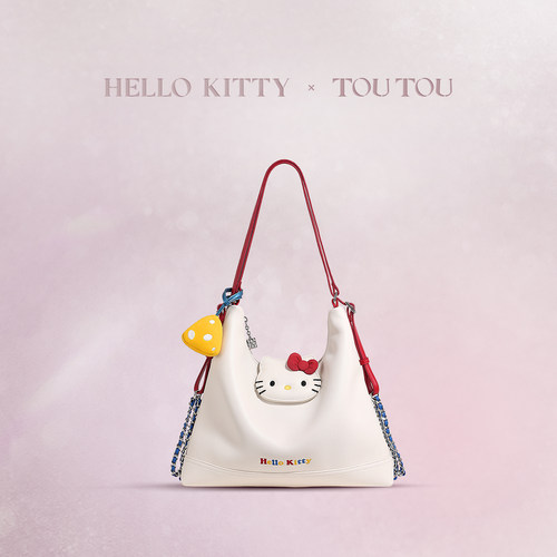 TOUTOUhellokitty三丽鸥哈喽kt凯蒂猫托特双肩包女孩圣诞生日礼物