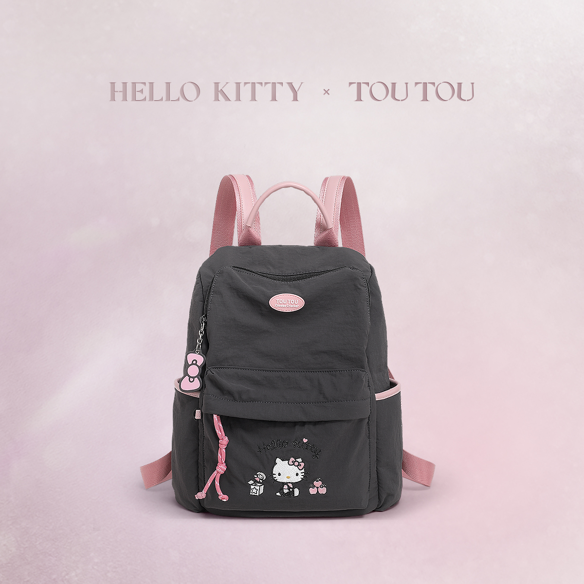 TOUTOUhellokitty凯蒂猫哈喽kt双肩包大容量轻便旅行背包学生书包