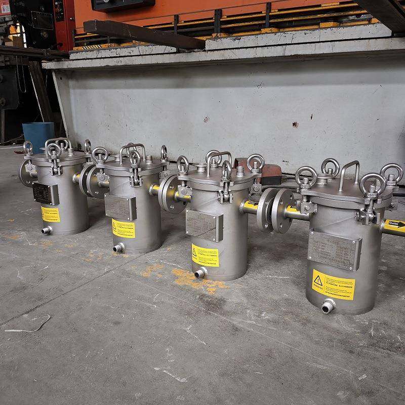 快开篮式过滤器管道预处理快开不锈钢材质可定316L304抛光