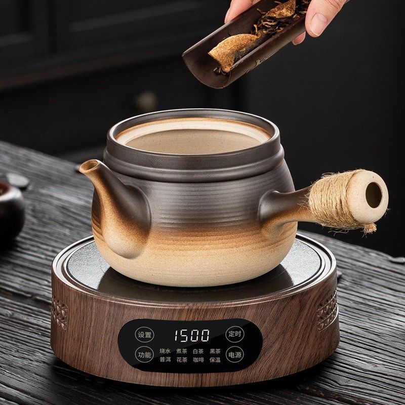 精选2025新款煮茶器高端电陶炉罐罐壶烤茶煮茶陶瓷套装烧水泡家用