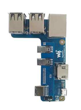 精选树莓派zero 2W香蕉派M2带转3B接口扩展板pi0 USB HUB RJ45