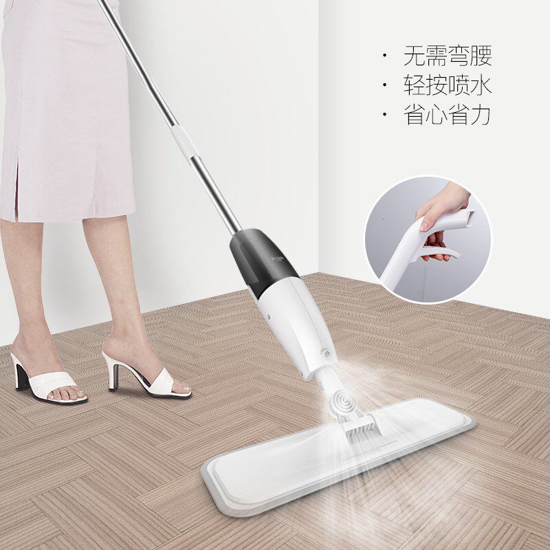 德尔玛喷雾喷水拖把平板家用免手洗木地瓷砖拖布干湿两用拖地抹布