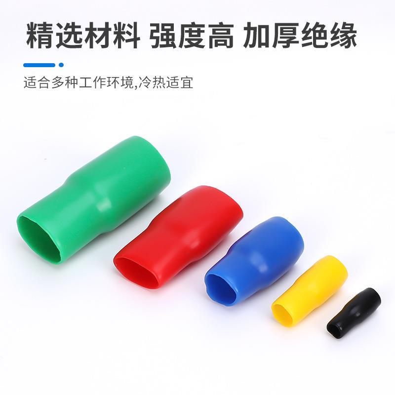 ZDCEE 绝缘软护套电线色套冷压裸端子绝缘软套管接线端子护套线管