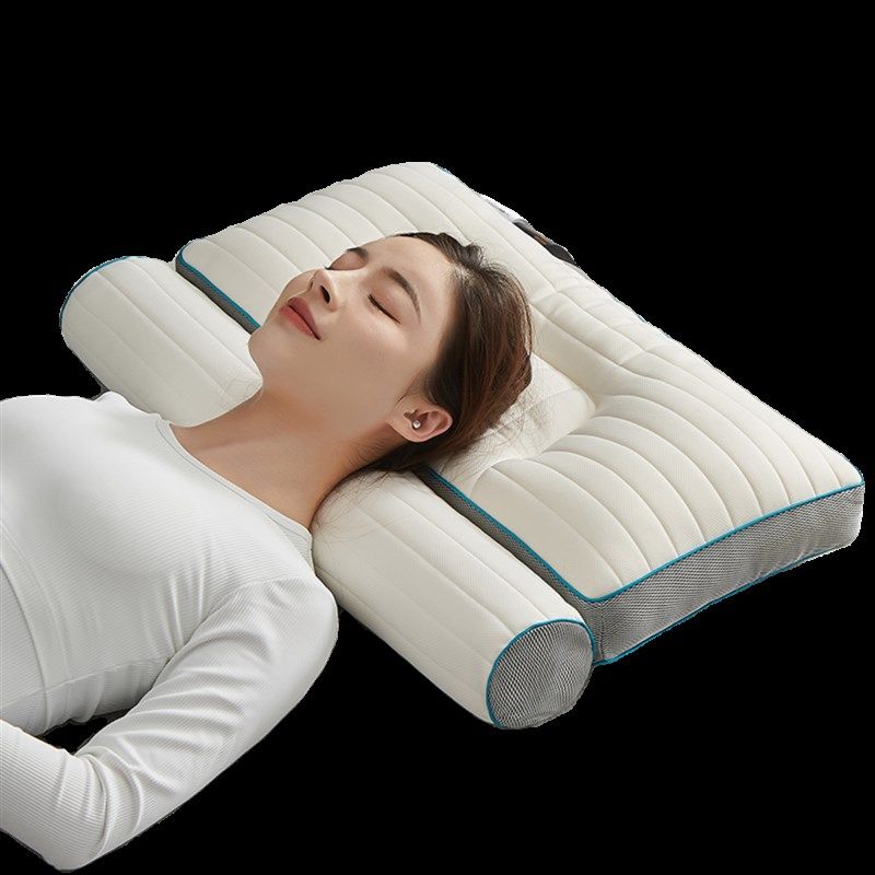 精选荞麦反牵引颈椎枕修复颈椎专用乳胶枕头护颈椎助睡眠枕芯家用