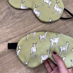 精选shamelessbaby  赫本的小鹿~ 双面真丝眼罩 睡眠 遮光男女冰