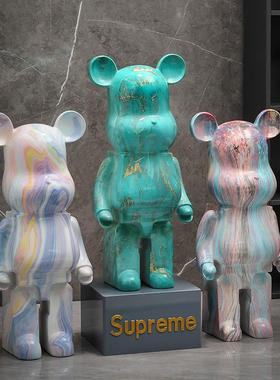 网红暴力熊公仔创意家居装饰品电视柜边落地大摆件存钱罐乔迁送礼