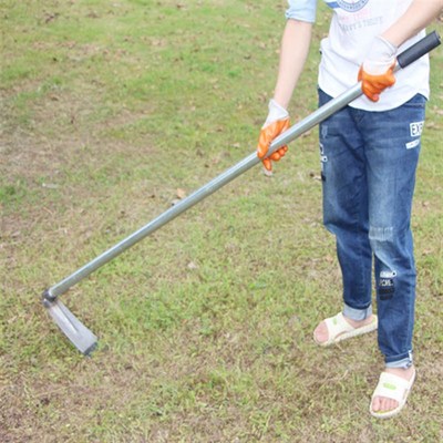 加长加厚钢柄锄头铁柄大锄头 种菜农用园艺翻地工具全钢防脱锄头