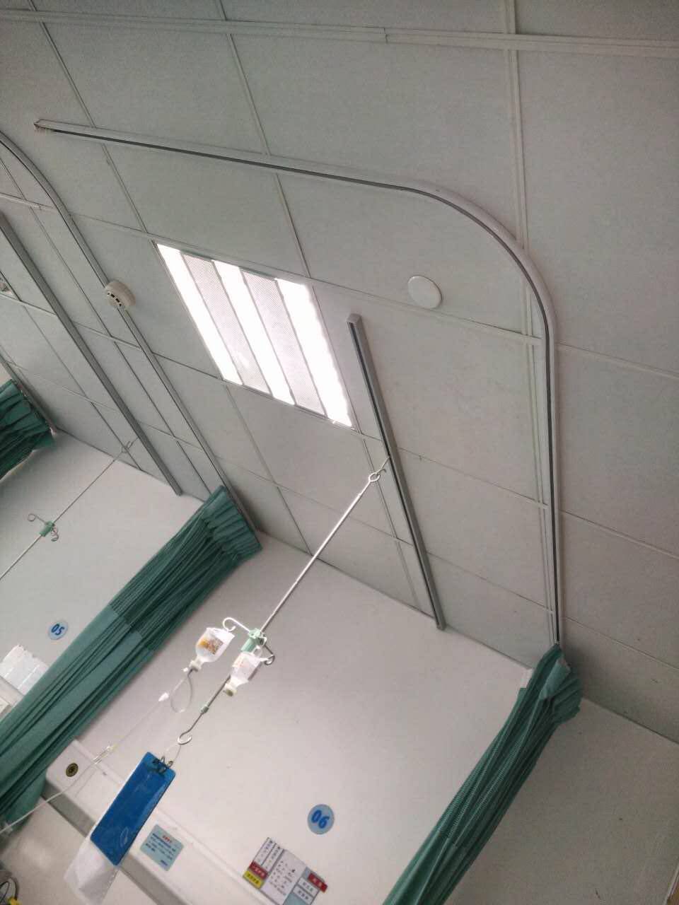 医院病房输液轨道天轨隔断轨道L型U型滑道铝合金轨道输液架定制