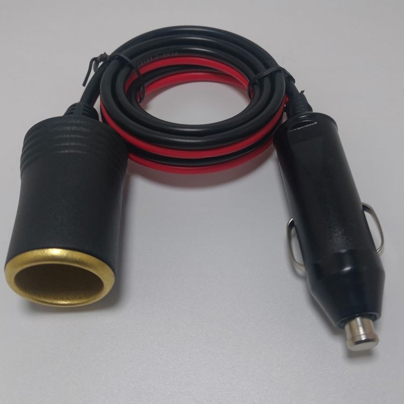 汽车30A点烟器插头大功率车载冰箱加长线点延长转接头12v24v通用