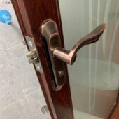 洗手间浴室门锁凹弧U面卫浴锁110mm通用型凹弧面锁具厕所弧形.