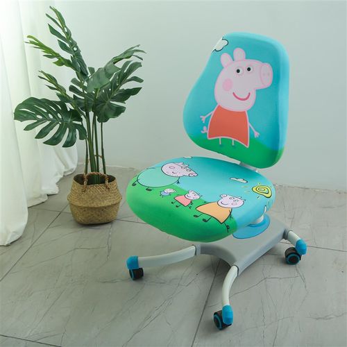 新款卡通椅套儿童学习座椅套转椅分体弹力布艺椅子套简约家用套罩