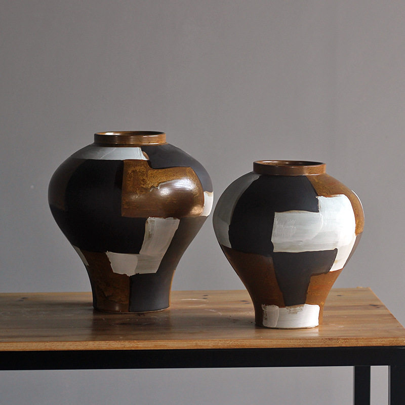 民宿空间玄关装饰摆件色块质感陶瓷大花瓶 日式现代大号摆设花器,模玩/动漫/周边/娃圈三坑/桌游,文化/体育周边,淘宝优惠券,粉丝福利购,淘宝优惠卷