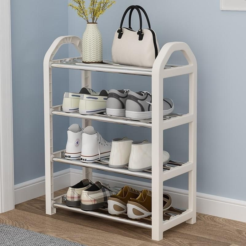 家用鞋架用耐用结实不锈钢加厚加粗长窄小门口55cm简易多层宿舍厂