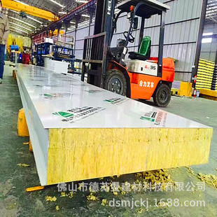 广东厂家生产供应200mm厚岩棉夹芯板 彩钢夹芯板耐高温窑炉烘道板