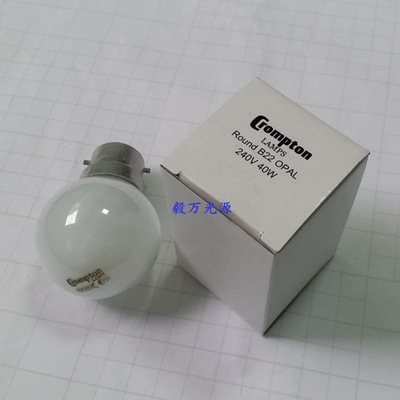 Crompton F光源灯泡240V/40W A灯泡F灯泡B22 卡口对色灯箱用
