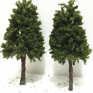 大型松树 杉树模型 火车道路模型行道树 情景景观地台植被