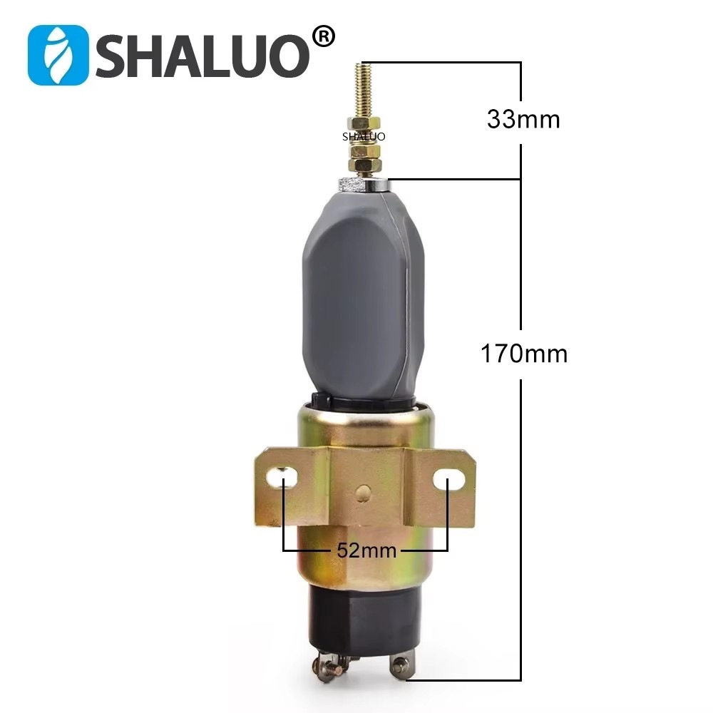 柴油发动机燃油熄火切断停止电磁阀1751-1267U1B1S5A-12v-24V