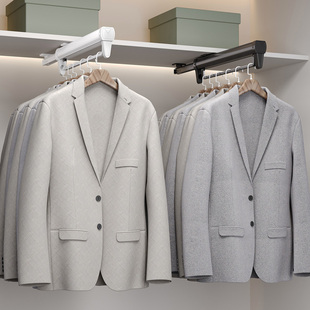 浅衣柜挂衣杆柜内抽拉式 竖向纵向横杆衣橱衣通挂衣器 伸缩衣架顶装