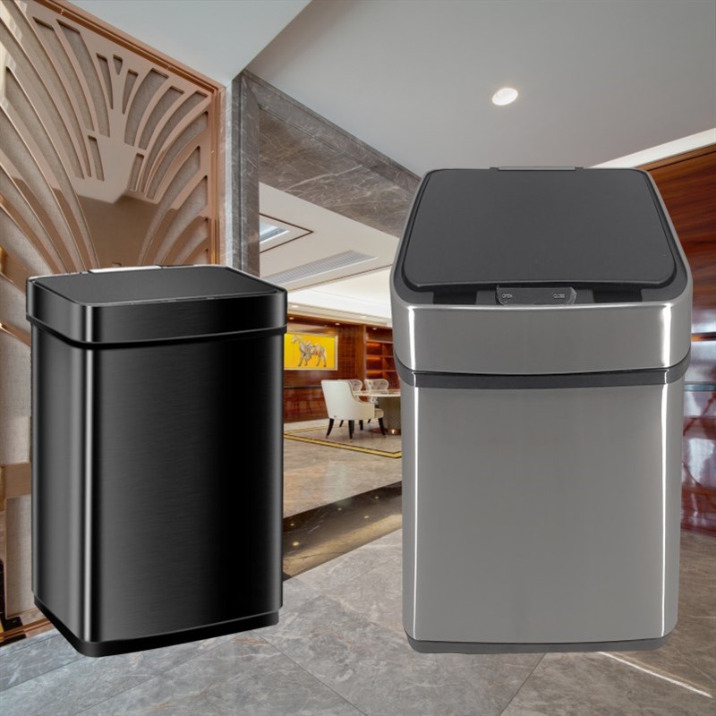 新款智能感应垃圾桶高端优质不锈钢 20L30L48L60L70L升智能垃圾筒