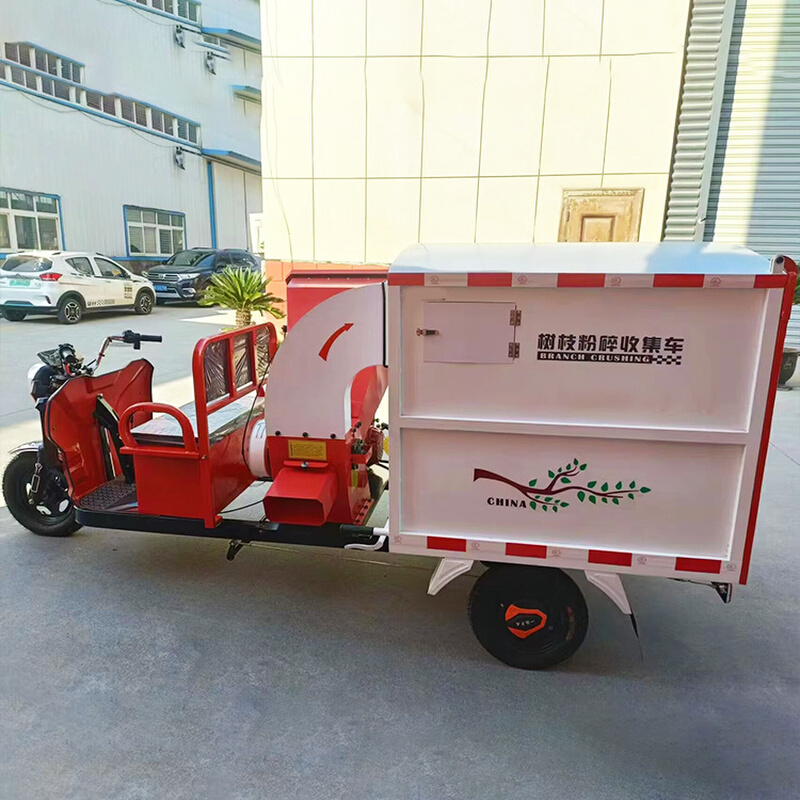 奥莱树枝粉碎机自进料树木枝条打碎机卧式树枝粉碎机