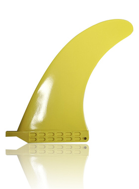 批发冲浪板配件单支尾舵 Single Fin黄色鱼鳍 水上运动桨板尾鳍