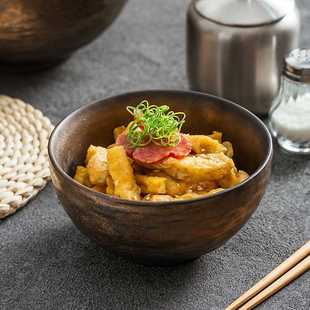 商用面碗 釉下彩拉面碗家用汤碗米饭碗酒店大碗复古陶瓷碗日式