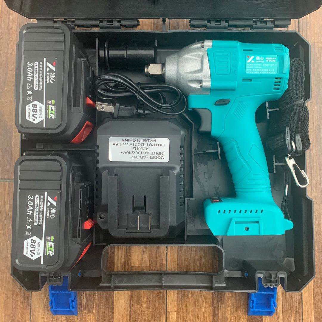 车动扳手锂c电充电板手大扭力角手架工炮冲击汽电木风联合之星