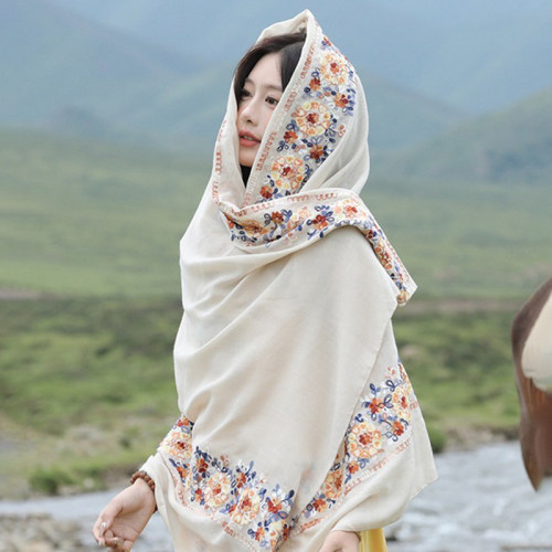 旅游海边沙滩丝巾薄款度假围巾女