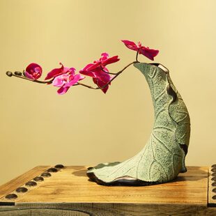 花瓶艺术干花插花复古家居饰品工艺花器小花瓶客厅摆件 创意中日式