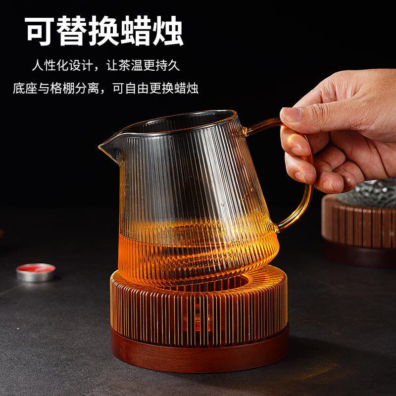 中式暖茶炉茶壶底座蜡烛加热保温温茶器茶壶保温炉座花茶煮茶炉子