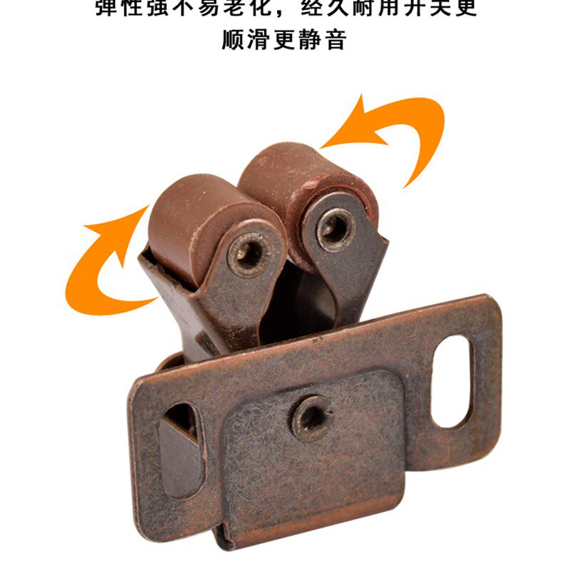 碰珠 门扣 衣橱柜子木门纱门配件弹簧家具碰锁夹卡式 柜门吸 卡扣
