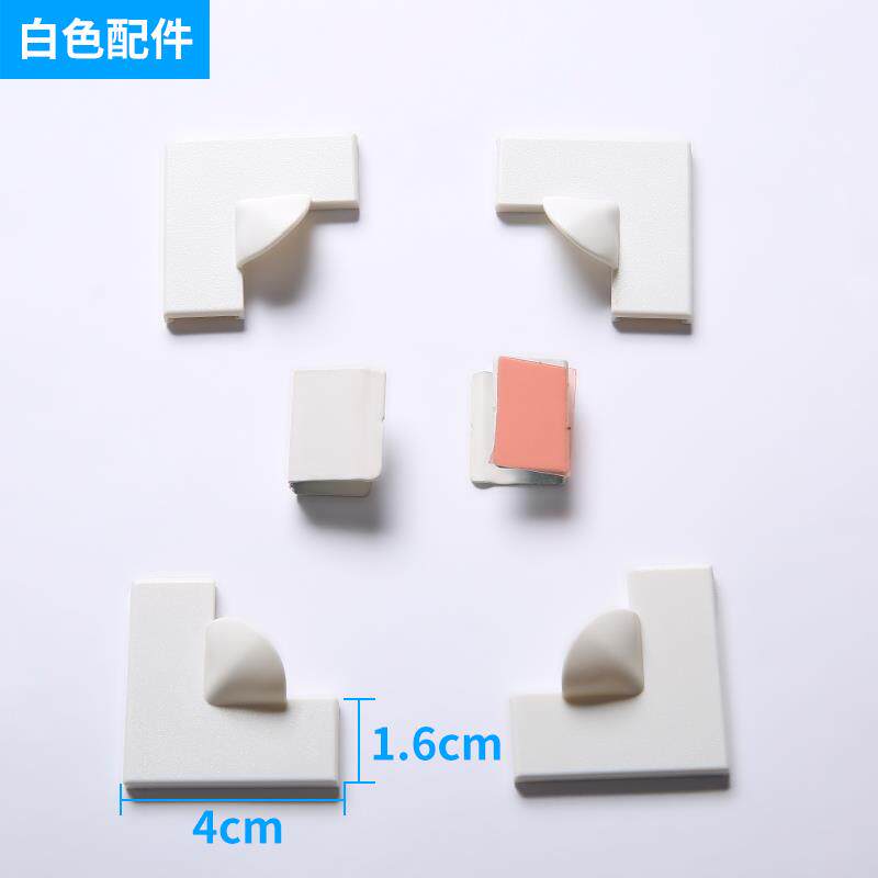 磁性纱窗转角配件+卡槽式软边框三角接头+鼎点居家日用专用