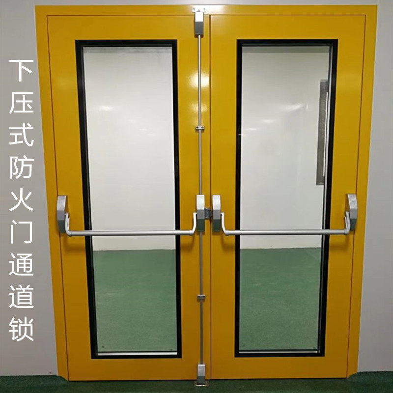 百佳 消防门锁防火门锁 下压式消防门推杆锁消防门逃生锁通道锁