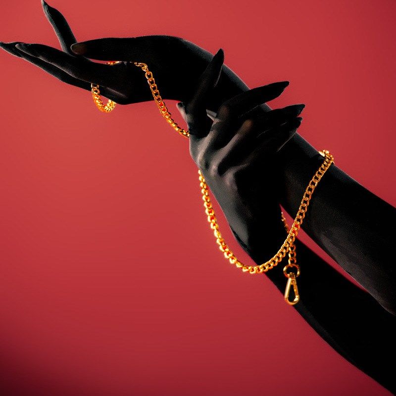 【钢丝手套】手丝哑光五指分指手套丝滑不透演出礼服手套黑丝男女