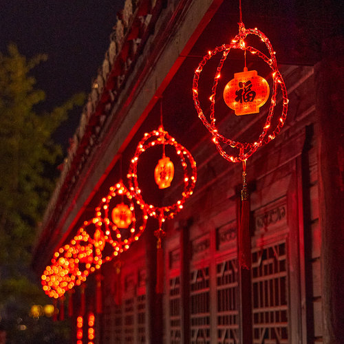 2024龙年新年装饰福字门挂春节挂件新居客厅气氛场景布置挂饰灯笼