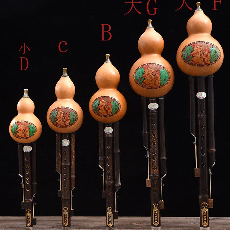 葫芦丝儿童新款乐器专卖紫竹初学练习演出大G调F调A调低沉孔距开