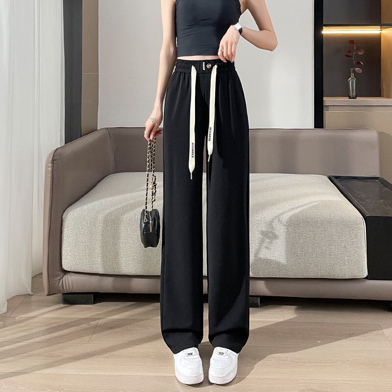 12少女春夏薄款阔腿裤13初中高中学生岁14女孩15高腰16直筒休闲裤