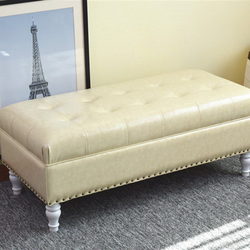 客厅沙发脚凳脚踏凳实木换鞋凳鞋店试鞋凳服装店沙发凳皮凳床尾凳