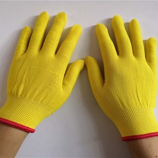 薄款 包邮 女士黄色生活弹性舒适贴手工作劳保手套 12双 10.9元