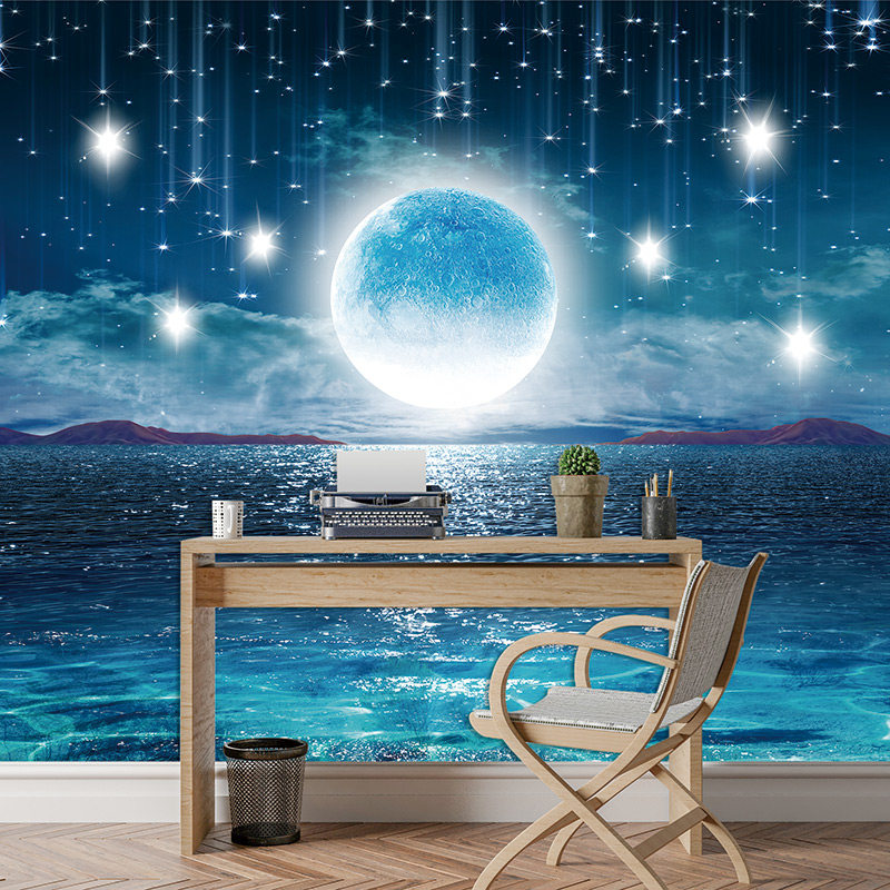 星空贴纸自粘贴画卧室宿舍吊顶装饰画背景墙壁画纸画墙贴墙纸壁纸