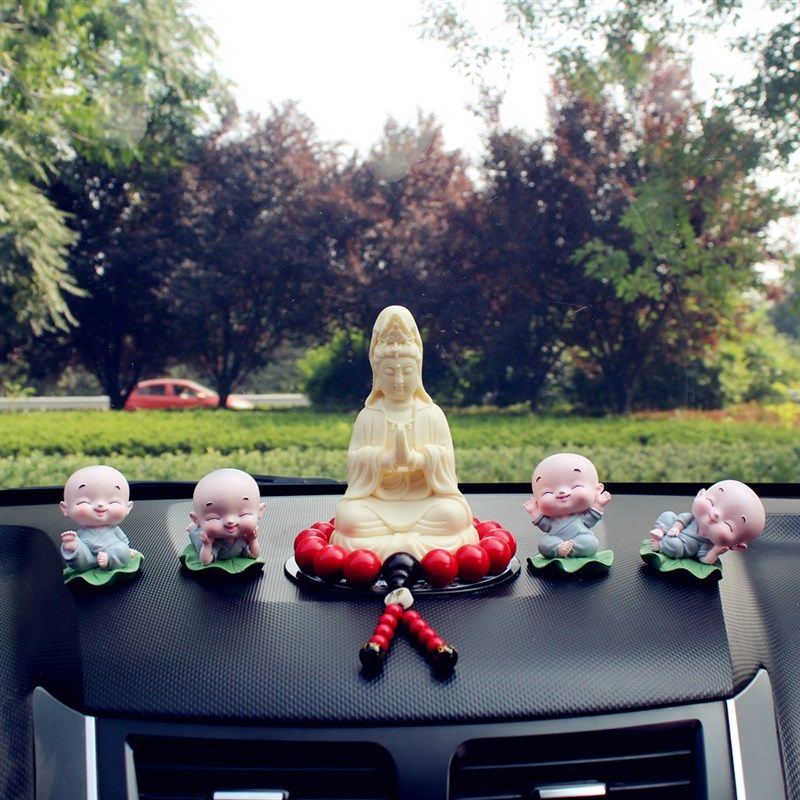 平安汽车摆件车上观音佛像车载菩萨保高档大气男创意车内装饰用品