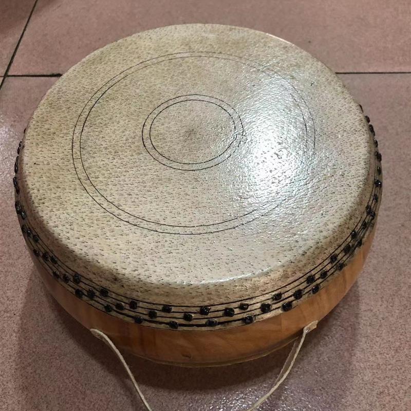 5.5寸手把鼓竹丁鼓 6.5寸皮把鼓 五寸半手鼓竹钉鼓湖南宁乡高音鼓