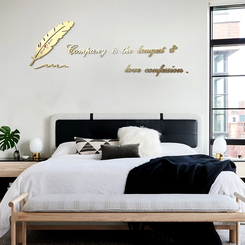 创意墙面遮丑3d客厅沙发电视背景墙贴画卧室床头墙面装饰品自粘字