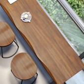 吧台桌简约实木阳台家用靠窗长条高低脚长桌子高脚桌椅靠墙窄桌