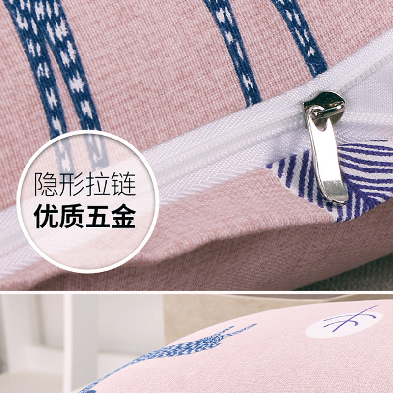 沙发靠垫套长方形抱枕套不含芯大号长条靠枕套罩客厅大靠背垫家用