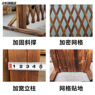 养鸡场可移动木栅栏围栏门口户外家用木新款制可伸缩餐饮店栅栏门