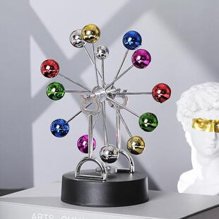 永动机磁浮科技摆件 创意桌面永动仪 牛顿摆撞球永动器